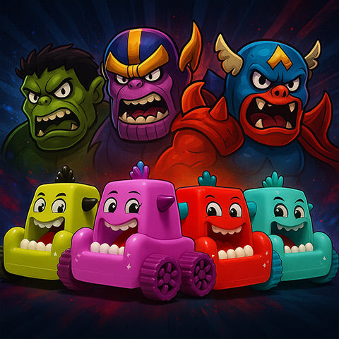 Monster Push & Go (Set of 12 Pieces)