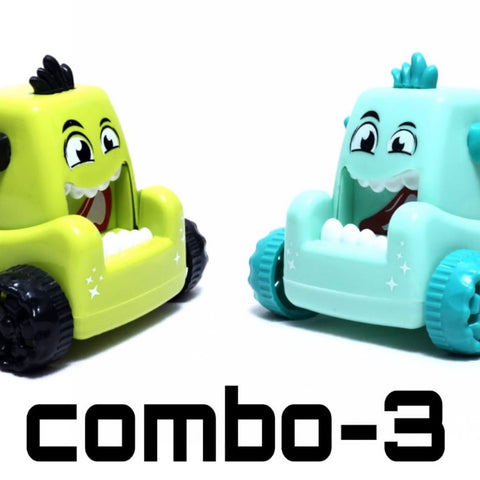 Monster Push & Go Combo (Green & Sky blue)