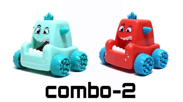 Monster Push & Go Combo (Sky blue & Red)