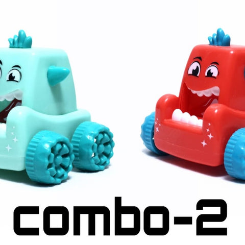 Monster Push & Go Combo (Sky blue & Red)