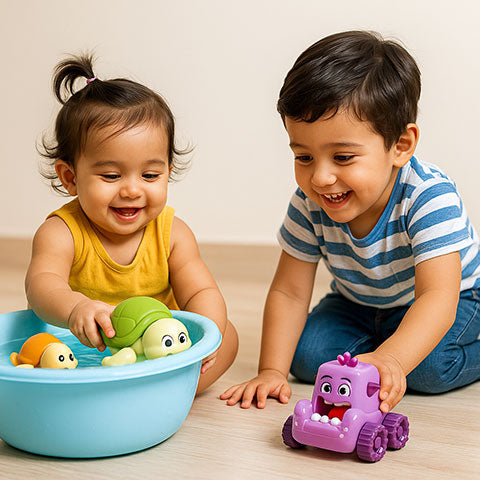 Combo of Turtle Twist and Monster Push & Go (Set of 2+2 Piece)