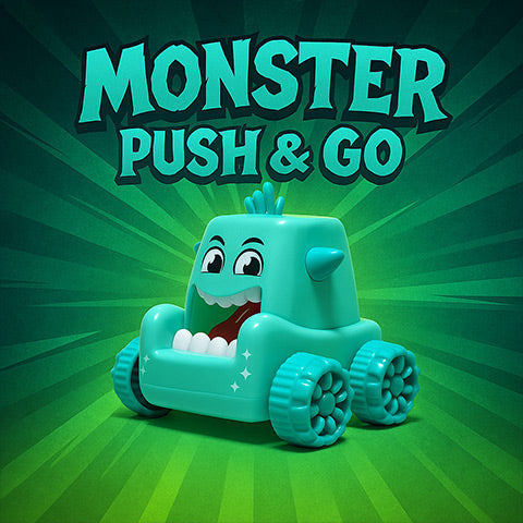 Monster Push & Go (Set of 12 Pieces)