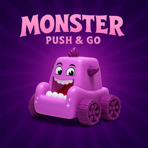 Monster Push & Go (Set of 12 Pieces)