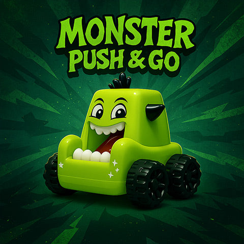 Monster Push & Go (Set of 12 Pieces)